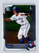 2022 Bowman Chrome Prospects #BCP-97 Martin Gimenez Toronto Blue Jays