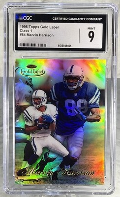 1998 Topps Gold Label Class 1 #84 Marvin Harrison Colts CGC 9 MINT
