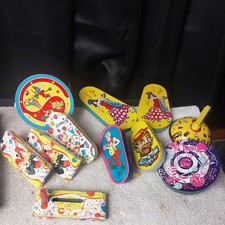 Vintage Lot of 11 Tin Noisemakers Party Halloween New Year’s - Made in USA