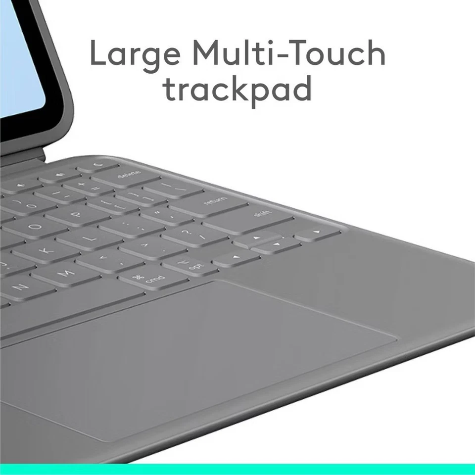 Logitech Combo Touch for iPad Air 11-inch Keyboard Case - Oxford Gray New Sealed - Image 4 of 4