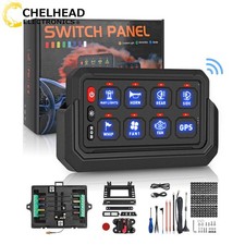 Rgb 8 Gang Wireless Switch Panel Led Light Relay System 165ft Remote Control Box Rgb 8 Gang Wireless Switch Panel Led Light Relay System 165ft Remote Control Box