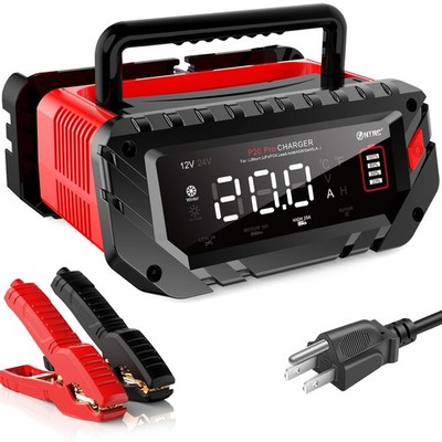 20A Battery Charger 12V/24V LiFePO4 Lead Acid Fully Automatic Battery Maintainer