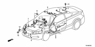 Genuine Honda Sub-Wire Harness Audio (Include Sub-Feeder) 32118-TE1-A31