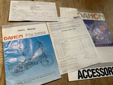 Cartelle Dahon / manuale utente California ecc.