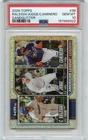 2026 TOPPS #38 CAL RALEIGH, AARON JUDGE, CAMINERO "SANDGLITTER" - PSA 10 (322)
