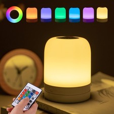 Nursery Night Light for Kids,13 Colors RGB Dimmable Small Lamp,Portable Stepl...