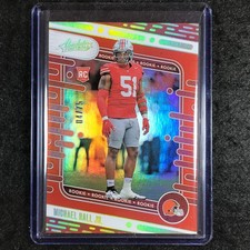 2024 Absolute Football MICHAEL HALL JR. Rookie Base Orange Spectrum 4/75 #153