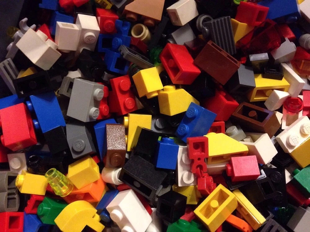 // 1000 Random LEGO Small Parts & Pieces/ MIX Colors/ Mixed Lot/ 1x1 1x2