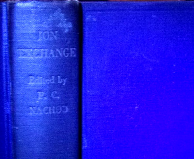 1949 ''Ion Exchange Theory and Application''  Sterling Winthrop Research Institute