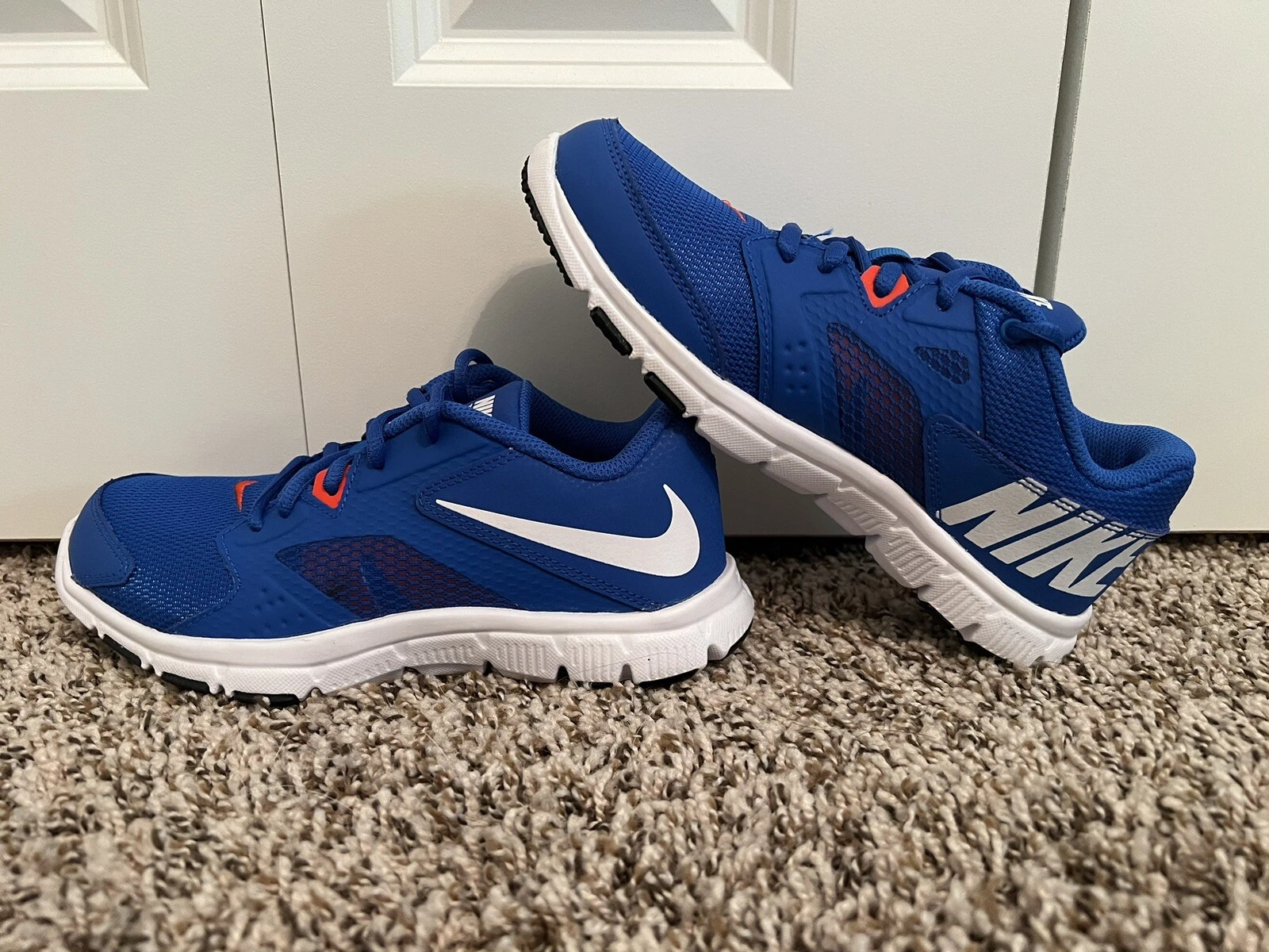 Baskets Nike Flex Supreme TR 3 chaussures bleu/blanc/orange garçons 4,5Y