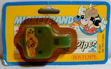 BONTEMPI DISNEY VTG MICKEY BAND PIPER WHISTLE SET MISP SEALED ITALY MADE
