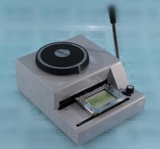 Latest 2 in 1 80 Manual PVC Card Embossing Embosser Indent Print Machine T