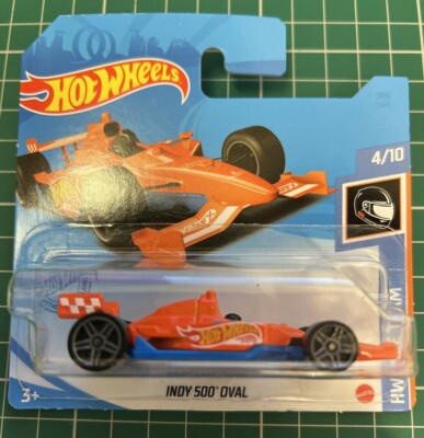 Hot Wheels Indy 500 Oval Orange HW Race Team Nummer 195 Neu und ungeöffnet 