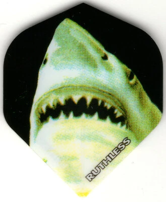 RUTHLESS SHARK BITE Standard Dart Flights: 3 per set