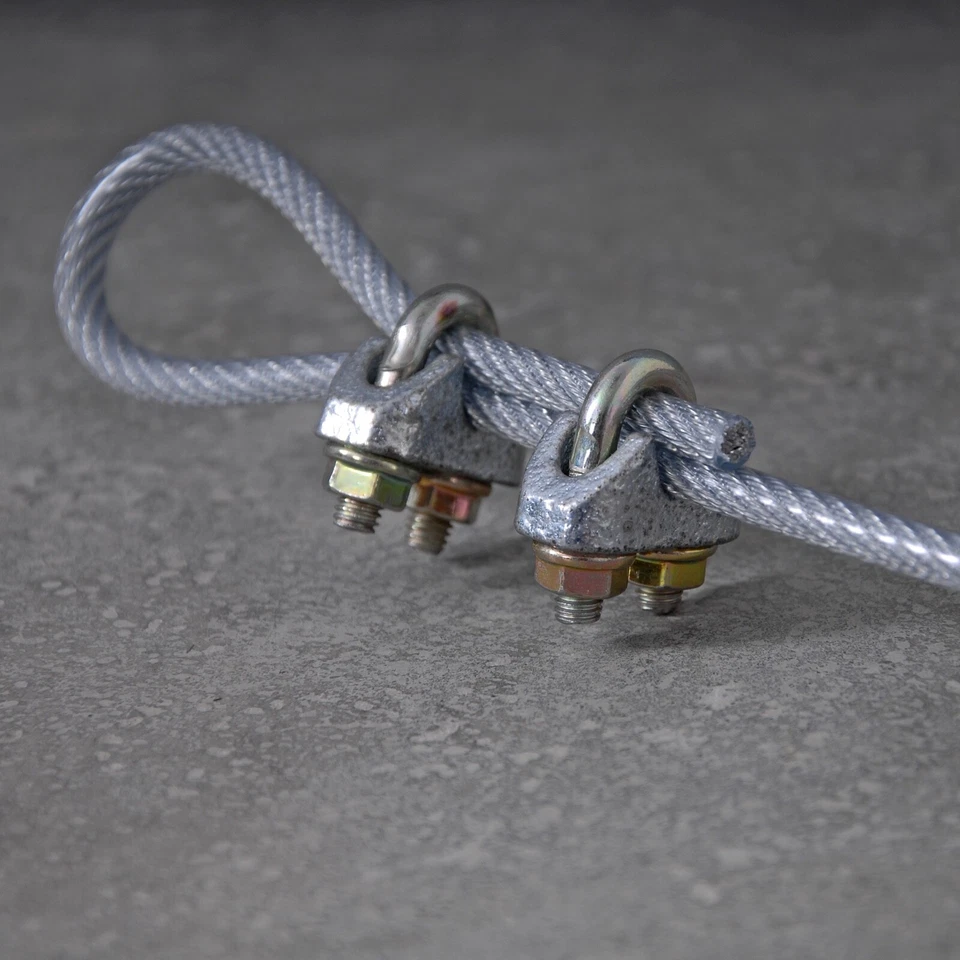 Stahl Seil Drahtseil PVC Ummantelt 3mm 4mm 6mm 8mm Set zum Spannen Spannsystem - Bild 3 von 4