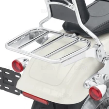 Chrome Sport Luggage Rack Kit For Harley 2018-2025 Fat Boy FLFB, Breakout FXBR