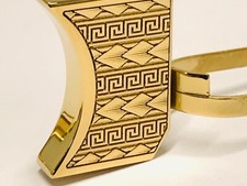 New laser engraved 1911 24k Gold Plated Mirror Polished Long Pad Aztec calendar