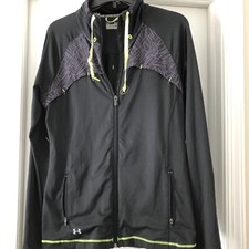 Under Armour M All Season Gear Black Semi Fitted Running Jacket