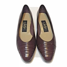 Selby Comfort Flex Womens Pump Shoes Size 5.5 B Burgundy Vintage