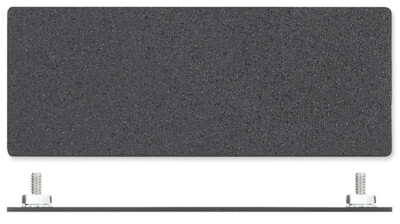 Black Extron Blank Plate - Double - Part 70-090-12 DBL Space Blank Plate BLK
