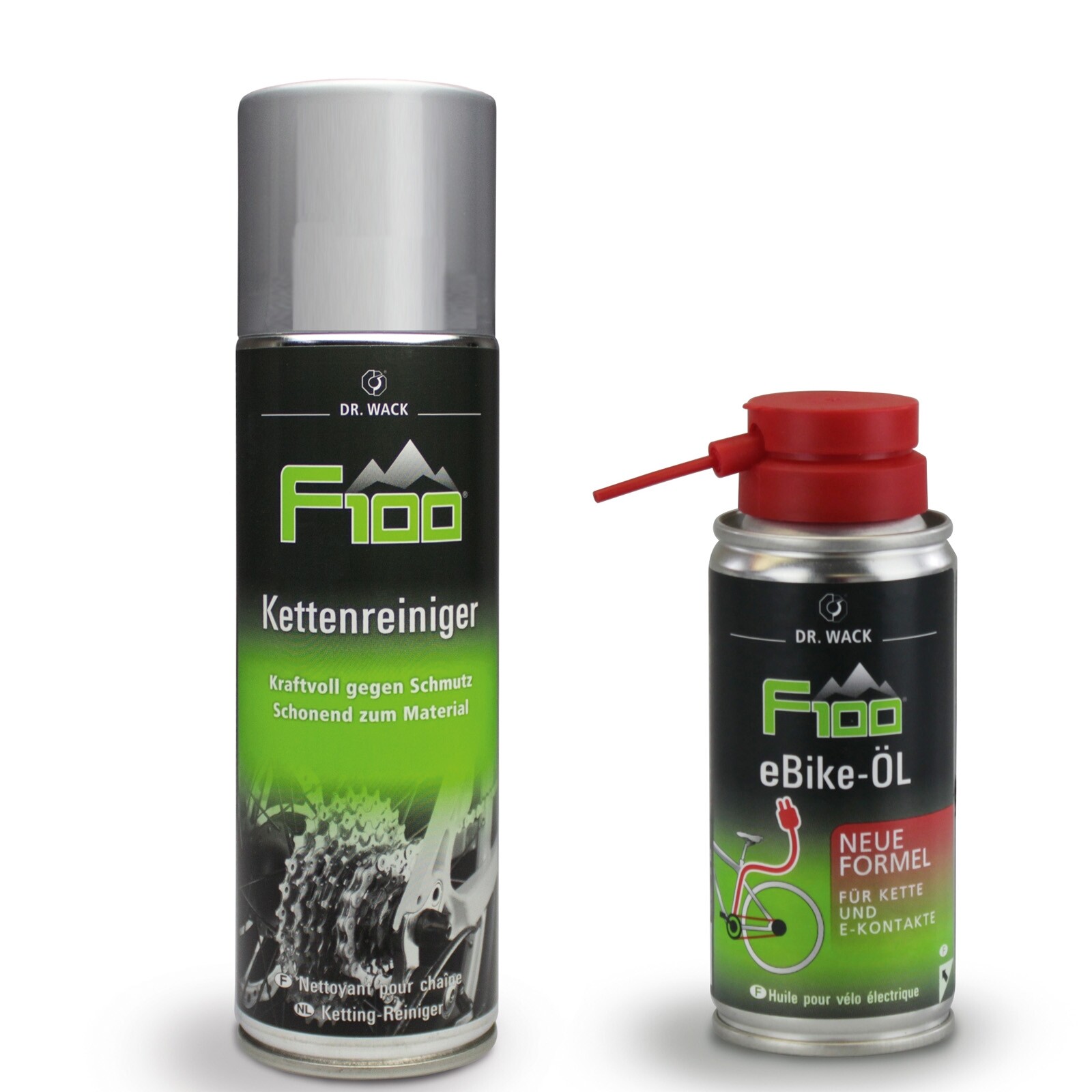 F100 2850 Kettenreiniger, 300 мл + электровелосипед F100 Kettenöl 2830, 100 мл von Dr. Wack