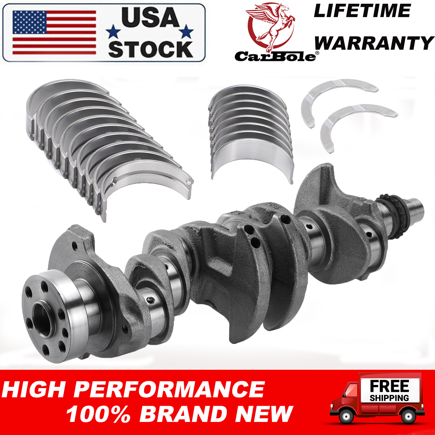 Engine Connecting Rod Bearing And Crankshaft Main Bearings Compatible Accent 2012 2019 Veloster 2012 2017 Rio 2012 2017 Soul 1 6 2012 2019 Replaces 23060 - Foto 2