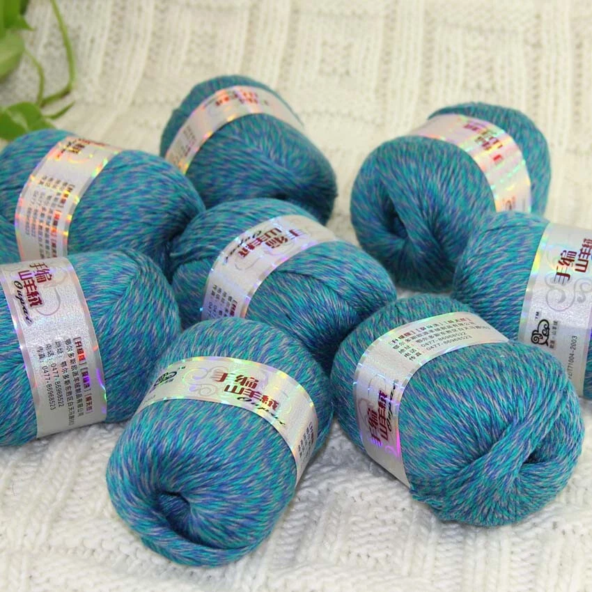 New Sale Soft 8 Skeins x50g Pure Cashmere Blankets Hand DIY Knit Wool Yarn 37