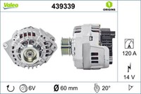 Valeo 439339 Generator FÜR CitroËN Fiat Peugeot