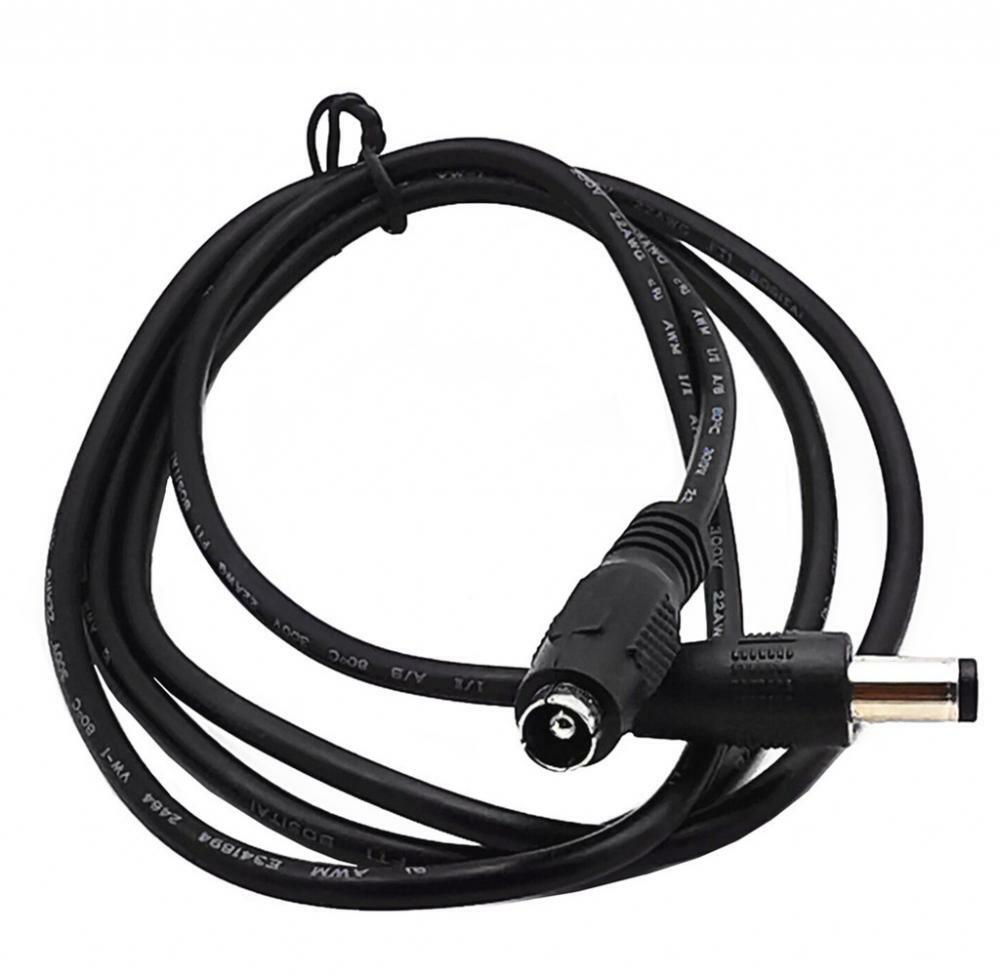 5.5mm x 2.5mm DC Plug Male to Female Extension Cable Barrel Male Plug
