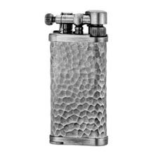 IM Corona Old Boy Pipe Lighter Antique Silver Hammer Tone 64-7717 New in Box