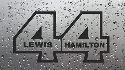 JJD-STICKERS Lewis Hamilton 44 Sticker Vinyl F1 Formula 1 Champion Racing Car Bike Van
