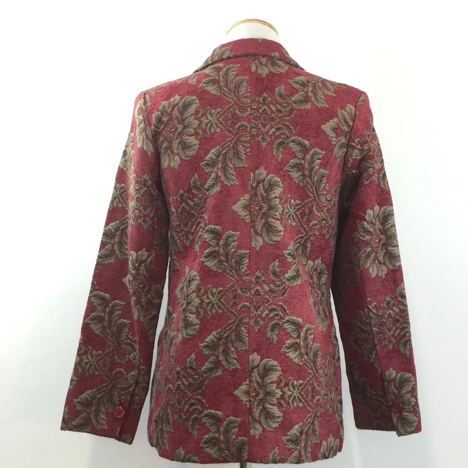 Precioso Blazer Tapiz DENIM And CO Mujer Talla XS Completamente Forrado Lavado a Máquina Foto 2 de 4