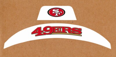 NOS FS San Francisco 49ers Riddell SpeedFlex Helmet Bumper Decals - 20 mil