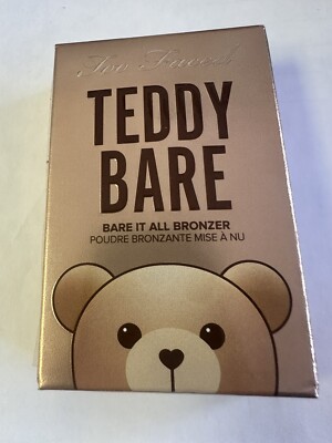 Too faced  teddy bare bare it all bronzer new in box 0.28oz in honey bun glow