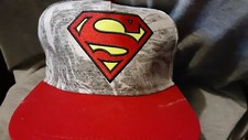 DC Comics Superman Logo Snapback Baseball Cap Youth Size Adjustable Superhero