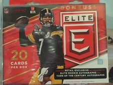 2016 PANINI ELITE FOOTBALL  HANGER BOX RETAL 1 AUTO OR MEMORABILIA CARD PER BOX