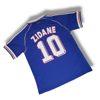 FRANCE Home World Cup 98'' - Football Soccer ZIDANE 10 - XL (USA
