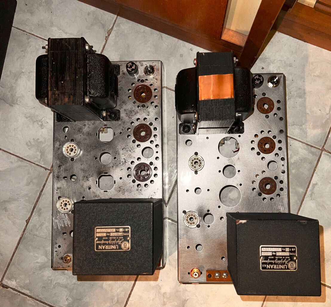 PAIR VINTAGE WILLIAMSON MONOBLOCK TUBE AMPLIFIERS!!! UNITRAN 6U38 OPT!!!! - Picture 7 of 24