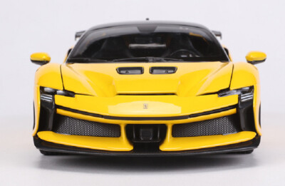 Bburago 1:18 Ferrari SF90 XX Stradale Yellow Diecast Model Racing