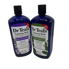 Dr Teal's Foaming Bath with Pure Epsom Salt, Lavender  Eucalyptus, 34oz 2 Pack