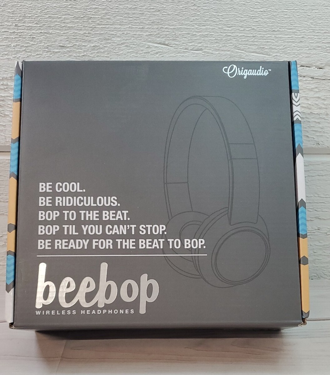 Origaudio Beebop Branded Wired or Wireless Headphones Black with