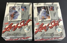 1990 Leaf Baseball Series I & II Trading Cards Factory Sealed Wax Boxes