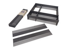 16 St. Schubladenteiler Fachteiler Organizer Gr. M Grau verstellbar schneidbar