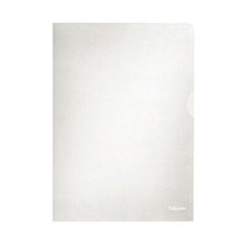 Image of Esselte Embossed Folders A4 Clear (100 Pack) 54832