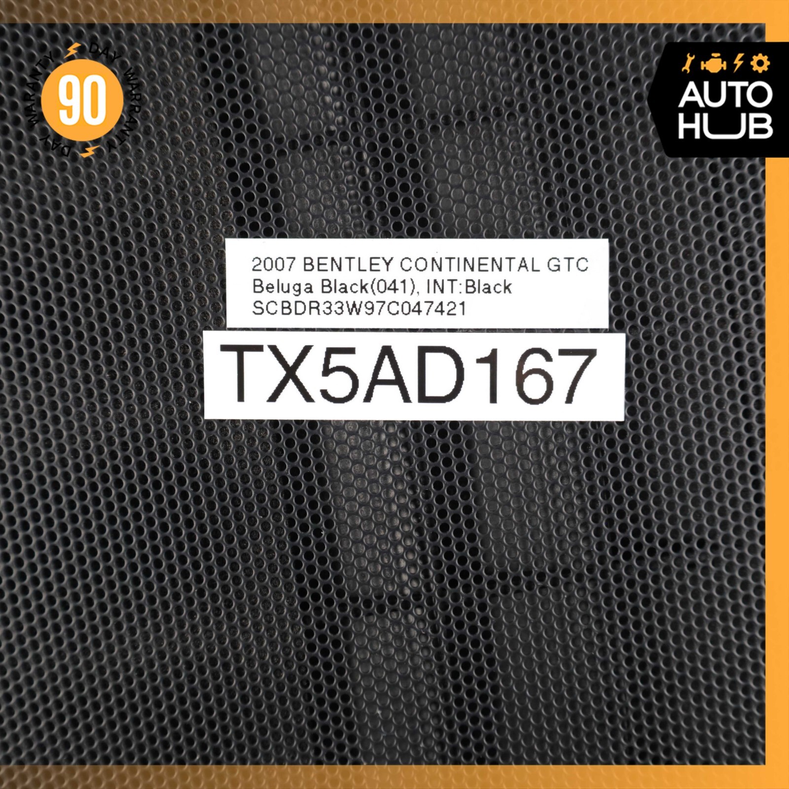 07-13 Bentley Continental GTC GT Dash Dashboard Speaker Cover Grille OEM 52K
