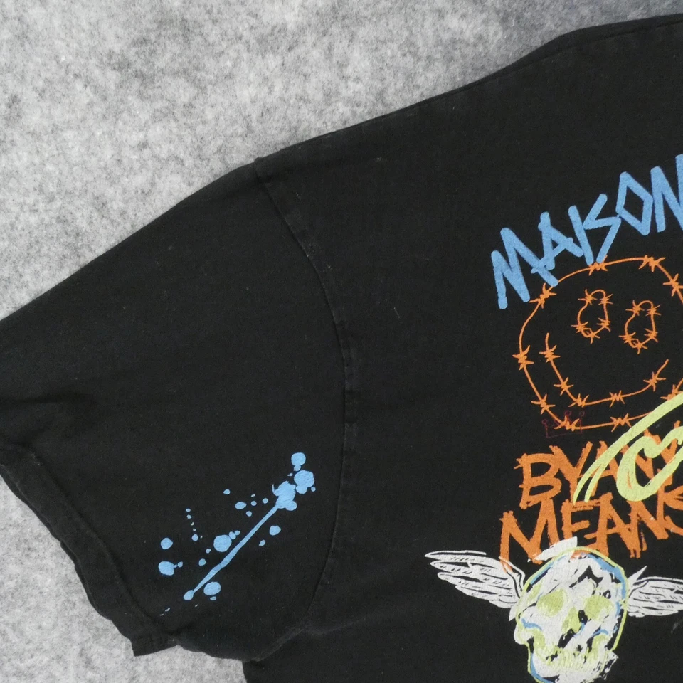 Maison Noir T-Shirt Mens 3XL Black Short Sleeve World Tour 20XX Fly Alone - Image 4 of 4
