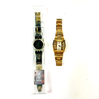 X2 Vintage Wrist Watch 1996 Atlanta Olympics Swatch and Gold Seiko