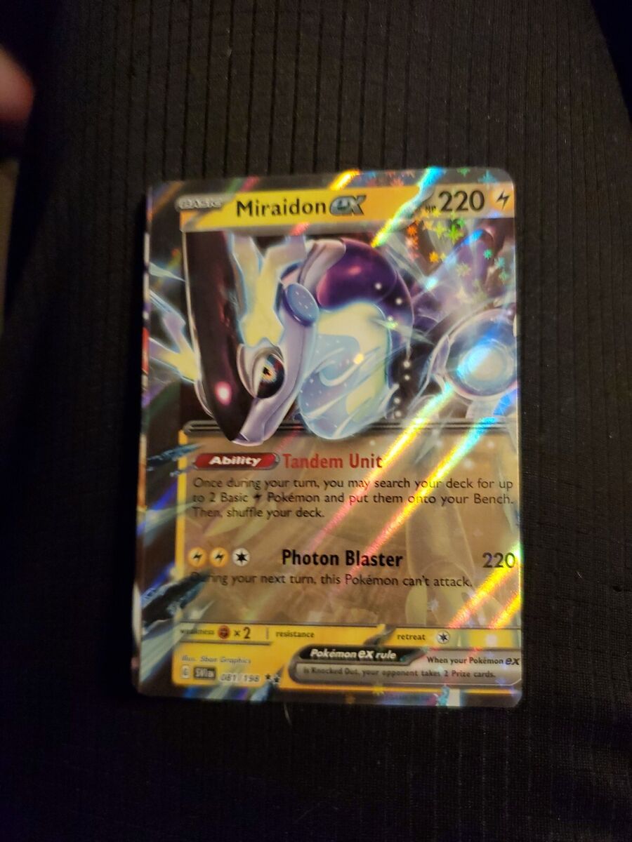 MISCUT MAJOR ERROR Pokémon TCG Miraidon EX Scarlet & Violet MISCUT MAJOR ERROR Pokémon TCG Miraidon EX Scarlet & Violet
