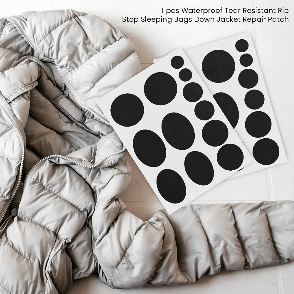 11pcs Tent Down Jacket Repair Patch Multi Shapes Sew Tear Resistant Fix Holes