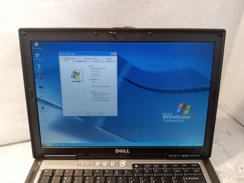 Dell D620 Laptop / 1.66ghz / 2gb / Windows XP / WIFI / DVD / very fast! RS232 ! - Image 3 of 4